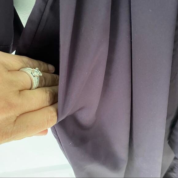 Natori Purple Deep Plum Wrap Robe size small - Picture 3 of 6